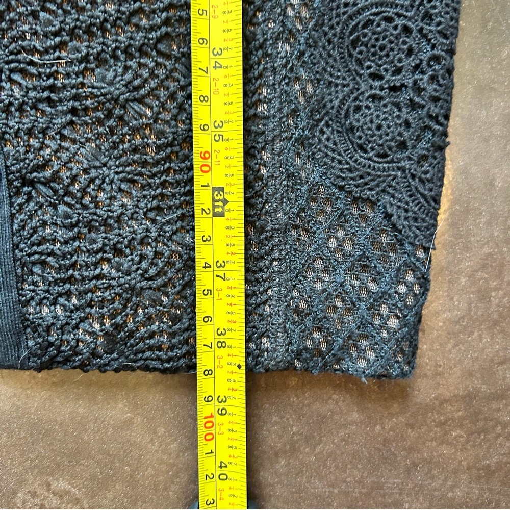 ANTHROPOLOGIE brand Beguile by Byron Lars- size 0 Black Long Sleeve Lace Dress - Picture 17 of 17